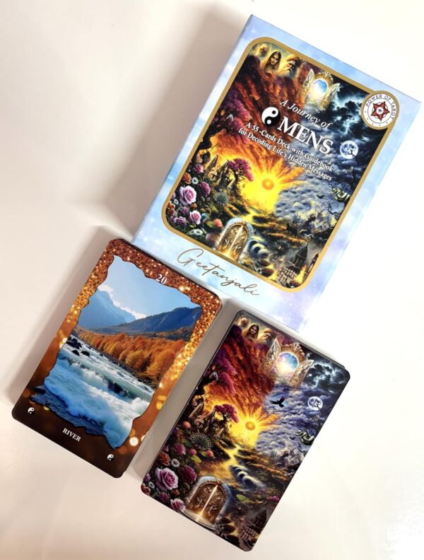 Omens – 55-Card Oracle Tarot Deck for Spiritual Guidance, Intuition & Daily Clarity | Ideal for Beginners, Meditation, Healing & Gift | Beautiful Affirmation Cards - Image 4