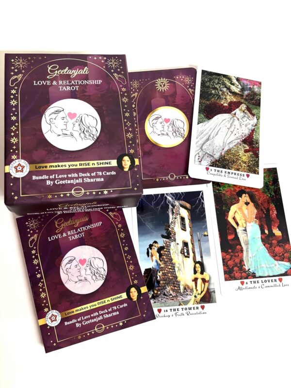 Love & Relationship Tarot Cards Deck – 78 Card Set for Accurate Love Readings, Ideal for Couples, Beginners & Gift – Spiritual Guide for Relationship Clarity