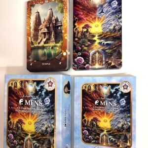 Omens – 55-Card Oracle Tarot Deck for Spiritual Guidance, Intuition & Daily Clarity | Ideal for Beginners, Meditation, Healing & Gift | Beautiful Affirmation Cards