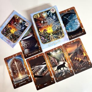 Omens – 55-Card Oracle Tarot Deck for Spiritual Guidance, Intuition & Daily Clarity | Ideal for Beginners, Meditation, Healing & Gift | Beautiful Affirmation Cards